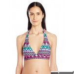 Ocean Avenue Women's Geo Stripe Halter Bikini Swimsuit Top Large B01KCPG6VY